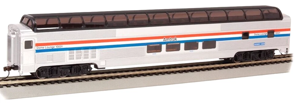 Bachmann HO Scale ~ 85' Budd Full Dome Passenger Car ~ Amtrak Phase III ~ 13004 - Image 1 of 1