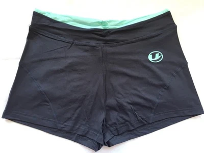 Ultra Sport ladies fitness pants shorts, gray / mint, XL - Image 1 of 2