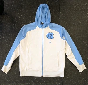 Felpa con cappuccio Nike Air Jordan Dri-Fit full zip North Carolina UNC Tar Heels XL Jump Man - Foto 1 di 17