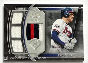 2017 Topps Museum Collection Freddie Freeman Primary Pieces Quad Relic Patch /99 - Foto 1 di 2