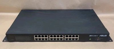 Conmutador Ethernet de montaje en rack Asus GX-D1241 24 puertos 10/100/1000 Mbps con cable de alimentación Foto 1 de 4