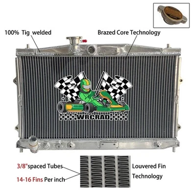 DPI39 Aluminum Radiator Fit Acura Legend 1986-1987 Base L LS 1987-1990 V6 2.7L - Изображение 1 из 4