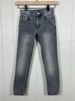 Мини Boden джинсы девочек 7 122 см молодежи серый джинсовой ткани прямой ноги регулируемая талия - Изображение 1 из 4