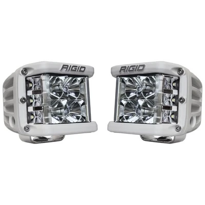 Rigid 862113 D-SS PRO Flood White Square LED Lights Pair Kit Set White Aluminum - Image 1 of 4
