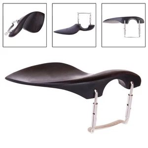 Ebony Violin Parts Violin Chin Rest Chinrest With Screw For 3/4 4/4 Violins Neuf - Picture 1 of 12