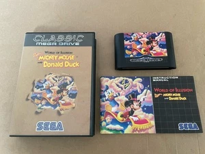 Sega Megadrive Classic World Of illusion Boxed CIB Pal Version Fast Despatch - Picture 1 of 22