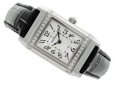DAMENUHR JAEGER LECOULTRE REVERSO STAHL DIAMANTEN 20/30MM QUARZ REF. Q2658430 - Bild 1 von 4