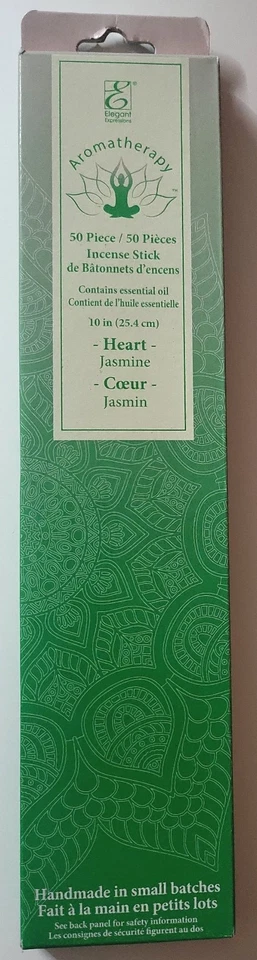 Aromatherapy 50-piece Incense Sticks | Heart Chakra | Jasmine | Handmade - Image 1 of 1