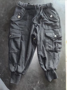 Pink Latte Japanese Brand Girls Harajuku Style Black Cropped Girls Sweats S - Picture 1 of 8