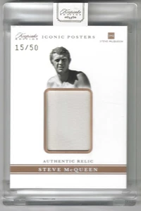 2025 Keepsake Steve McQueen Premiere Edition #88 Iconic Relic Patch /50 SSP - Foto 1 di 2