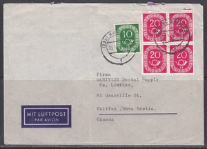 Alemania - Mayo 1952 Cubierta de correo aéreo a Canadá - Imagen 1 de 1