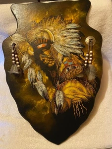 Vintage Arrowhead Picture indian Chief/Warrior - Bild 1 von 16