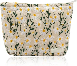 Beauty Case Da Viaggio, Borsa Da Toilette per Donna Pochette Trucchi Con Cernier - Foto 1 di 12