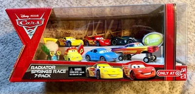 Disney Pixar Cars 2 Radiator Springs Race 7 Pack Target Exclusive Brand New 2011 - Image 1 of 4