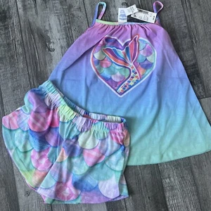 NEW NWT Children’s Place Girls Size 5/6 Pretty Mermaid Short Set Pajamas - Picture 1 of 1
