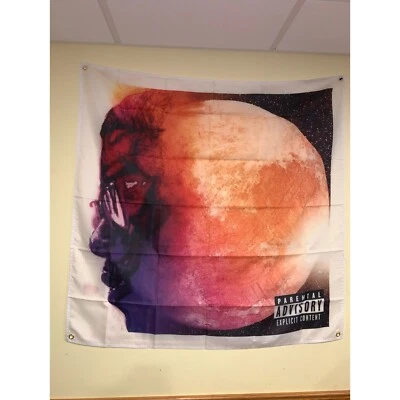 Kid Cudi Man On The Moon Music Album Wall Flag Tapestry 3.5x3.5 Feet Flag - Image 1 of 4