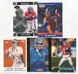 John Elway 5 Fußball Karten Lot HOF DENVER BRONCOS STANFORD (LOT 53) - Bild 1 von 1