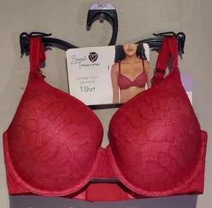 SECRET TREASURES T-SHIRT Luxe Lace Crossback BRA 34B 36B 32C 34C 32D 34D 34DD - Picture 1 of 1