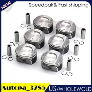 6PCS Piston & Ring Suitable for Mercedes-Benz E350 ML300 R350 S350 3.5L V6 M276 - Picture 1 of 1