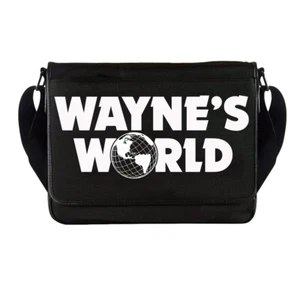 Waynes World Logo Messenger Bag Funny Movie Classic Waynestock Vintage Comedy - Picture 1 of 1