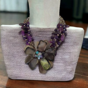 PANNEE genuine Stone Necklace Made In Thailand NWT - Picture 1 of 13