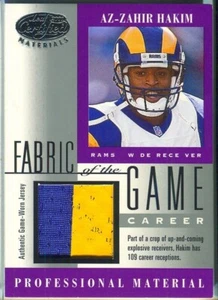 2001  Fabric of the Game Az-Zahir Hakim Professional Material GW Jersey 21/109 - Picture 1 of 2