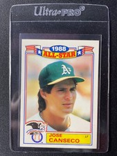 1989 Topps Jose Canseco 1988 All-Star #6 of 22 Athletics!!!