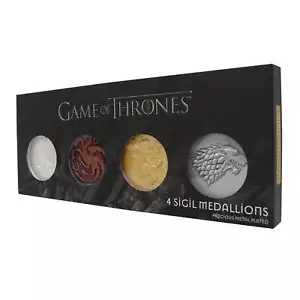Game of Thrones | Set of 4 Sigil Medallions | Collectible Limited Edition - Picture 1 of 10