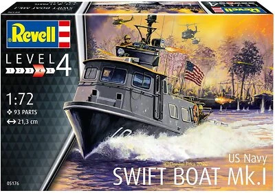 REVELL 1:72 KIT NAVE - BARCA VELOCE US NAVY SWIFT BOAT ART 05176 - Immagine 1 di 3