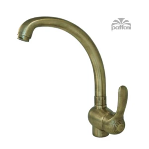 Miscelatore lavello ottone bronzato PAFFONI Flavia Rubinetto con canna girevole - Foto 1 di 7
