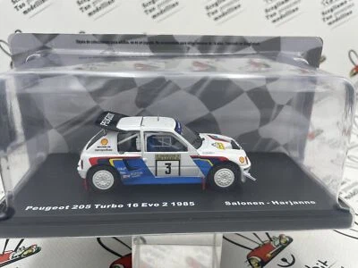 DIE CAST SCALA 1/43 " PEUGEOT 205 TURBO 16 EVO 2 1985 SALONEN " SALVAT - Immagine 1 di 2