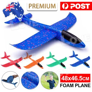 Extra Large Foam Flying Gliders Plane Aeroplane Kids Children Outdoor Toy 2 Size - Picture 1 of 18