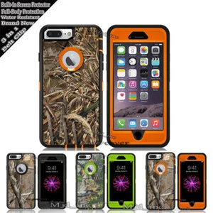 For iPhone 8 / 8 Plus Case [Clip Fits Otterbox Defender] Holster Camo - Picture 1 of 6