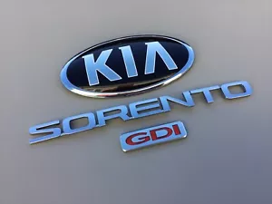 2016-2018 Kia Sorento GDI Tailgate Emblem Set Logo Badge Nameplate OEM * - Picture 1 of 7