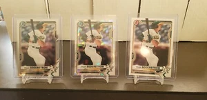 Tyler Soderstrom 2021 Bowman Lot Atomic + Chrome + Paper Oakland A's - Imagen 1 de 4
