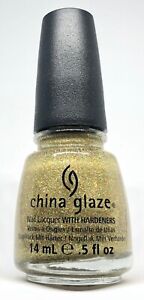 china glaze nail polish Angel Wings 1117 Fine Gold Holographic Glitter Lacquer