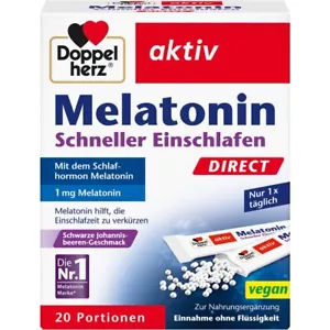 DOPPELHERZ Melatonin DIRECT Schneller Einschlafen 20 St PZN17825710 - Bild 1 von 3