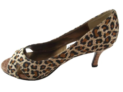 Monroe & Main Shara SIZE 6.5M Womens Animal Print Sexy Open Toe Heels Party - Image 1 of 4