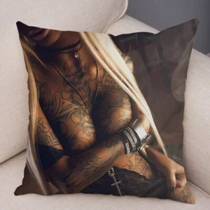 Taie d'oreiller housse de coussin pin up    45x45 cm  - Imagen 1 de 3