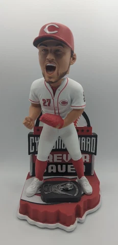 TREVOR BAUER Cincinnati Reds 2020 National League Cy Young Award Bobblehead NIB Cover