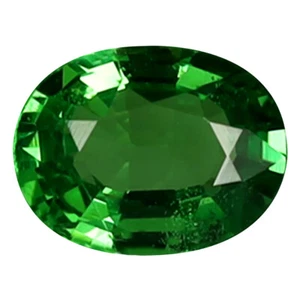 Piedra preciosa granate tsavorita verde sin calentar corte ovalado valioso (5 x 4 mm) de 0,43 quilates - Imagen 1 de 1