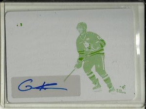 Graham Knott 14/15 Leaf Metal Autograph Yellow Printing Plate #1/1
