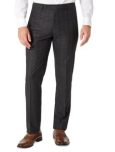 Pantalones de vestir Calvin Klein para hombre talla 40 X 32 ajustados elásticos grises nuevos con etiquetas - Imagen 1 de 11