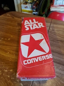 Vintage Converse All Star Basketball Mens Oxford Black Canvas 10 BOX ONLY - Picture 1 of 9