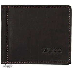 Zippo Portafoglio in Pelle a Bi-Fold Portacarte Trifold per Uomo Viaggi Brown - Foto 1 di 1