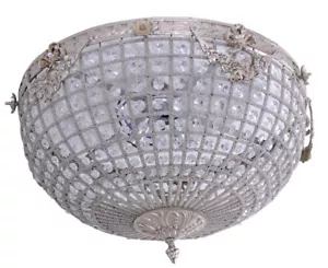 Ceiling Light Shabby Chic Crystal Chandelier Lamp Baroque Pendant Light - Picture 1 of 4