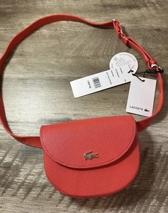 Bolso Cinturón LACOSTE Chantaco Cuero NF3049-D50 agridulce Nuevo con Etiquetas - Imagen 1 de 9