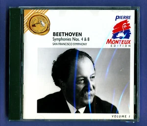 Pierre Monteux - Beethoven Symphonies 4 & 8 - 75+ Mins 1949-52  RCA NEW Promo CD - Picture 1 of 2