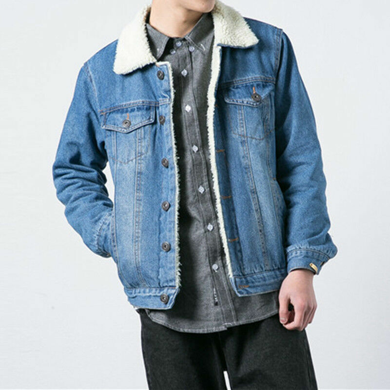 Mens Womens Wool Sherpa Fleece Lined 