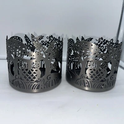 Juego de 2 candelabros de otoño tarro de 3 mechas Owls Bath and Body Works Foto 1 de 4